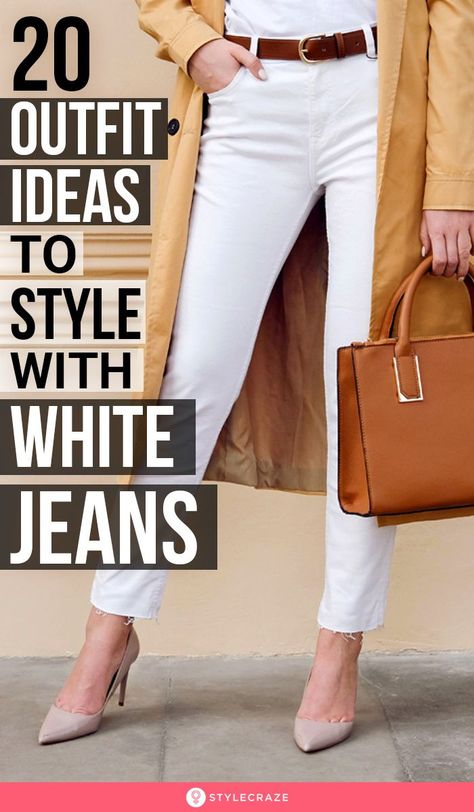 White Jeans And White Shirt Outfit, Business Casual Outfits White Jeans, White Jeans Outfit Office, All White Outfit Accessories, Women White Pants Outfits, Spring Outfits 2023 White Jeans, White On White Outfits For Women, White Jeans Outfits Summer, White Jeans Blazer Outfit