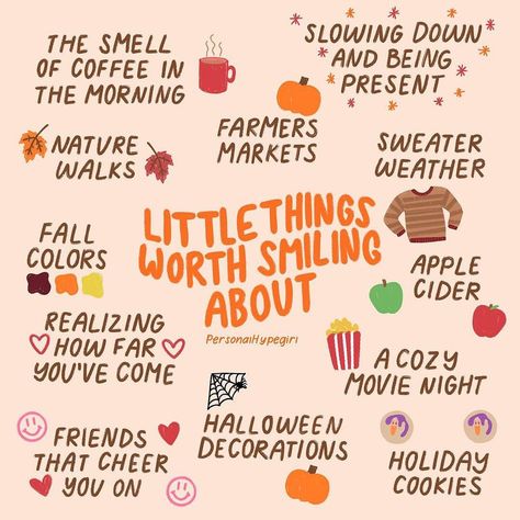 It’s the little things in life. 😊 Posted @withregram • @personalhypegirl focusing on the little joys ❤️ | Instagram Introvert Activities, Fall Self Care, Small Joys, Fall Mood Board, The Little Things In Life, Little Things In Life, Write It Down, Autumn Vibes, Autumn Activities