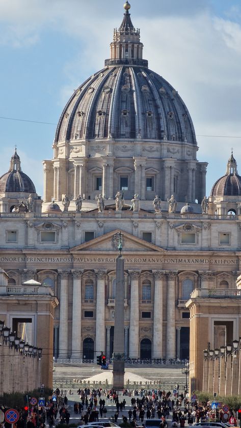 St Peters Cathedral, Vatican City Italy, Vatican Rome, Rome Photo, Church Aesthetic, Building Aesthetic, Church Pictures, Cathedral Architecture, Sacred Architecture