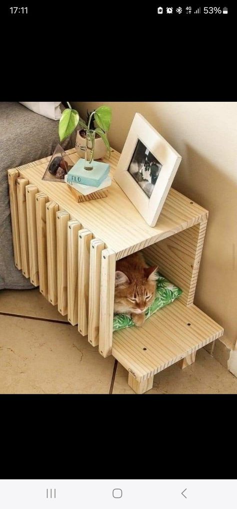 Pet Furniture Cat Diy Projects, Katt Diy, Cat House Diy, Wood Plans, Cat Room, Cat Diy, Diy Stuffed Animals, Cat Furniture, Pet Furniture