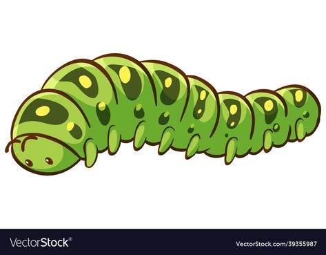 Worm Clipart, Caterpillar Drawing, Caterpillar Illustration, Caterpillar Cartoon, Cartoon Caterpillar, Inktober Inspiration, Frog Painting, Insect Illustration, Eye Illustration