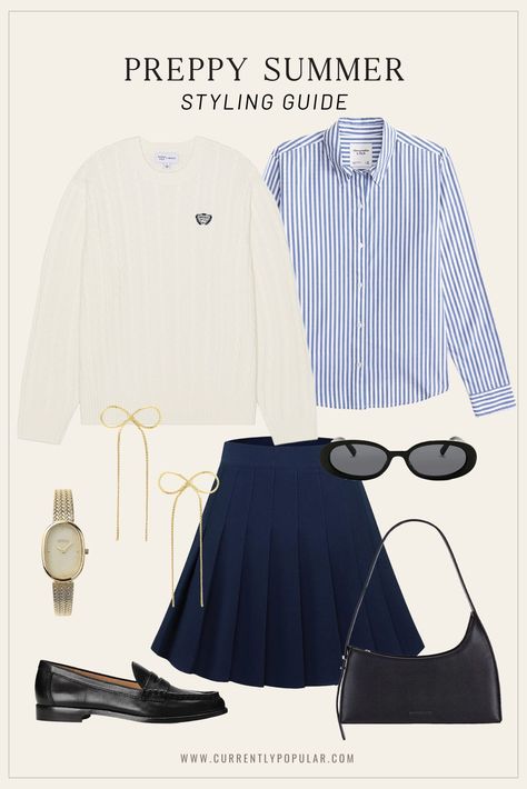 The Best Preppy Outfits to Wear this Summer - Currently Popular Prep Outfits, White Summer Outfits, Nautical Outfits, Preppy Women, Preppy Summer Outfits, Summer Outfits For Moms, Preppy Lifestyle, Outfits To Wear, Fall Capsule Wardrobe