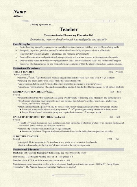 Grade School Teacher Resume Example Teaching Resume Examples, Teacher Resume Template Free, Preschool Teacher Resume, Elementary Teacher Resume, Teacher Cv, Teacher Resume Examples, Teaching Portfolio, Teaching Resume, Australian Government