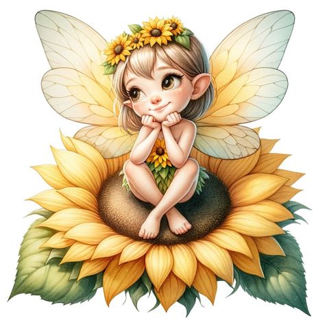 Sunflower Fairy (2/2) | Pearltrees Sunflower Fairy, Angel Sitting, Organize Everything, Arte Animal, Fall Collections, Nail Tips, Sunflower, Massage, Sketch