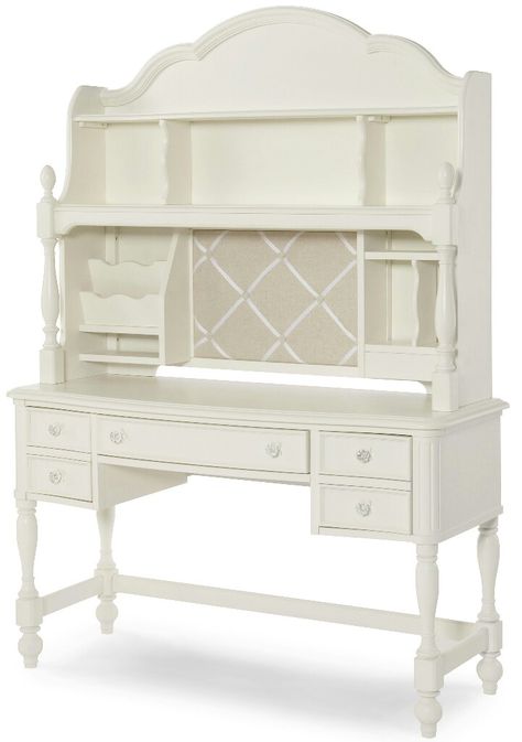 Muebles Shabby Chic, Wendy Bellissimo, Cute Furniture, White Desk, Desk Hutch, Cute Bedroom Decor, Dream House Rooms, Linen White, Dream Room Inspiration