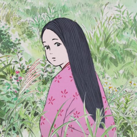 𝒕𝒉𝒆 𝒕𝒂𝒍𝒆 𝒐𝒇 𝒑𝒓𝒊𝒏𝒄𝒆𝒔𝒔 𝒌𝒂𝒈𝒖𝒚𝒂 The Tale Of Princess Kaguya, Princess Kaguya, Manga Watercolor, Chihiro Y Haku, Studio Ghibli Art, Ghibli Art, Ghibli Movies, Miyazaki, Anime Movies