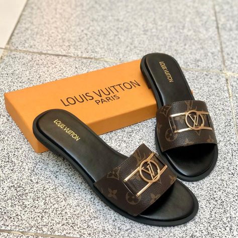 Select According To Your Outfit Choice & Grab WhatsApp 0321-9278668 Fancy N, Lock It, Flat Mules, Louis Vuitton Sandals, Louis Vuitton Shoes, Monogram Canvas, Shoe Collection, Mule, Real Leather