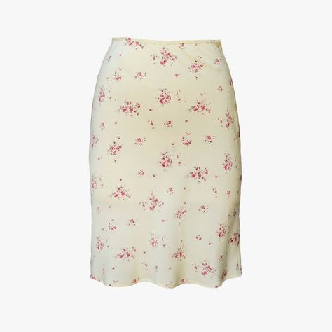 Floral Slip Skirt, Clothing Items Png, Flower Skirts, Pieces Clothes, Summer Vogue, Clothing Png, Skirts Vintage, Png Clothes, Skirts Summer