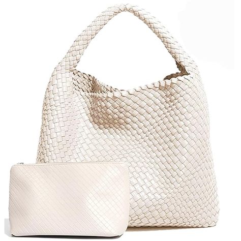 PRICES MAY VARY. Soft Leather Tote Bag for Women: This Woven Tote Bag for Women is made by weaving, easy clean and soft touch, the texture of the fabric very neat and delicate. It is made of vegan leather instead of animal skin, no animals will be harmed, represents the easy, laid-back, free and slow-paced life, and it is a symbol of our pursuit of a better life. Slight leather smell, harmless to human body. If you mind, please let it stay in ventilated place for 3 days before used Multipurpose Bottega Bag, Leather Hobo Bags, Woven Leather Tote, Soft Leather Tote, Woven Leather Bag, Leather Tote Bag Women, Vegan Leather Tote Bag, Work Tote Bag, Hobo Crossbody Bag