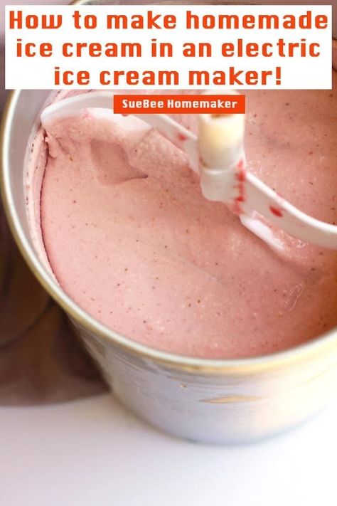 Homemade Strawberry Ice Cream Maker, Ice Cream Mixer Recipes, Homemade Strawberry Ice Cream Recipes Machine, Crux Ice Cream Recipes, Freezer Ice Cream Recipes, Ice Cream With Ice Cream Maker, Old Fashion Ice Cream Maker Recipes, 6 Qt Homemade Ice Cream Recipe, No Egg Ice Cream Maker Recipes