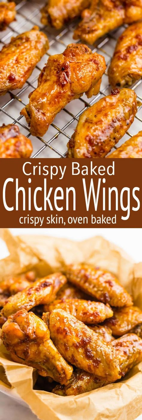 Crispy Oven Baked Chicken Wings, Baked Hot Wings, Baked Chicken Wings Recipe, Baked Wings Oven, Wings Recipe Baked, Baked Chicken Wings Oven, Crispy Baked Chicken Wings, Crispy Oven Baked Chicken, Wings In The Oven