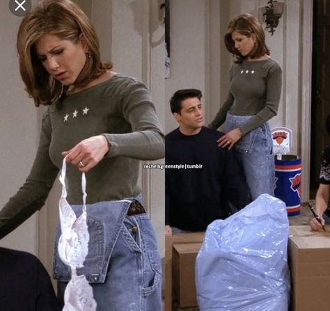 Monica And Rachel, Estilo Rachel Green, Rachel Green Friends, Rachel Green Style, Rachel Green Outfits, 90’s Outfits, Jenifer Aniston, Green Outfits, 90s Inspired Outfits