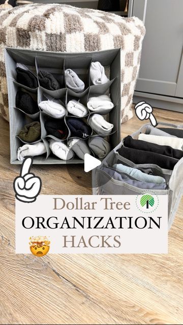 Emma Villaneda on Instagram: "Dollar Tree ✨ORGANIZATION✨ must haves!

👉🏻 Which product was your favorite?!

📸👇🏻 SHOPPING list:
🛒 Dollar Tree 16 Compartment Organizer 
🛒 Dollar Tree 7 Pocket Mesh Organizer
🛒 Dollar Tree Egg Storage Container
🛒 Dollar Tree Fabric Bin
🛒 Dollar Tree Basket Labels 

#diy #organization #organizationideas #dollartree #hack #homehacks #home #homedesign #diyproject #tutorial #hacks #lifestyle #decorhacks #homedecor #decor #kitchen #kitchendesign #hacks #dollars #budget #organize" Dollar Tree Nursery Organization, Dollar Tree Home Organization Ideas, Dollar Tree Craft Organization Ideas, Dollar Tree Organization Bedroom, Dollar Tree Organization Bathroom, Dollar Tree Closet Organization, Dollar Tree Pantry Organization Ideas, Dollar Store Storage Ideas, Dollar Tree Storage Ideas