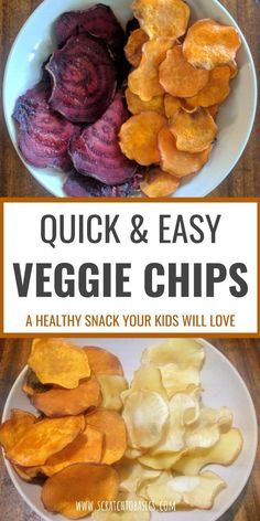 Veggie chips are a healthy snack you can make even easier with a mandoline slicer. These are kid friendly and are a great way to get your kids to eat more vegetables. Make your own baked beet chips, sweet potato chips, and parsnip chips from scratch. #healthysnack #beetchips #vegetables #kidfriendlyfood Homemade Veggie Chips, Parsnip Chips, Healthy Summer Snacks, Beet Chips, Eat More Vegetables, Vegetable Chips, Mandoline Slicer, Dehydrated Vegetables, Veggie Snacks