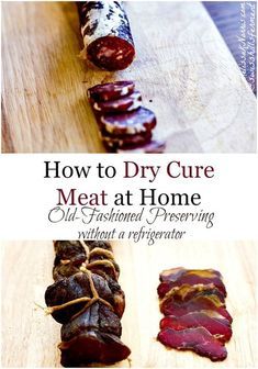 Curing Meat, Cured Meat Recipes, Homemade Sausage, How To Make Sausage, Laura Ingalls, Dehydrated Food, Processed Meat, Smoked Food Recipes, Survival Food