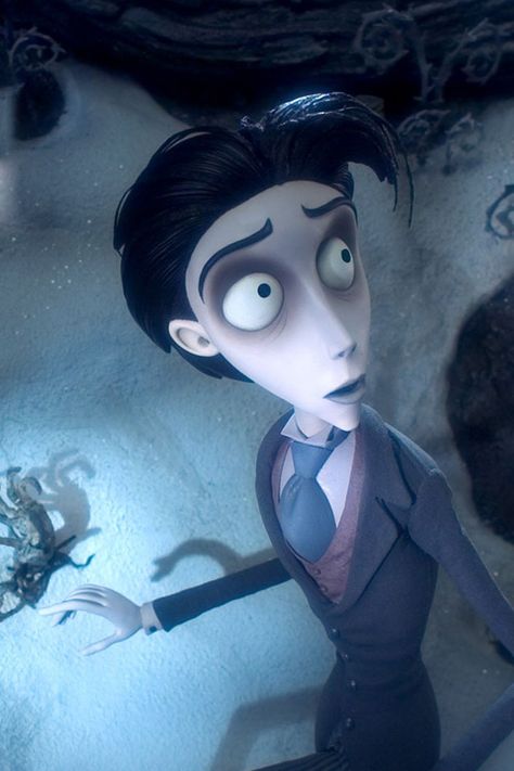 The "corpse groom" Victor Van Dort, Tim Burton Animation, Victor Corpse Bride, Real Or Not Real, Tim Burton Corpse Bride, Tim Burton Characters, Tim Burton Style, Tim Burton Art, Tim Burton Films