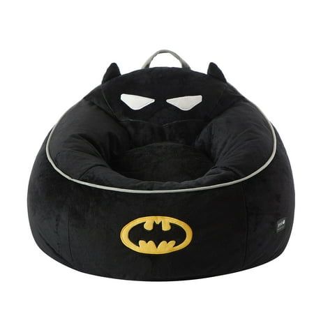 Explore the superhero universe with our Batman Plush Children's Bean Bag! This vibrant bean bag, sized at 24 x 24 x 25 inches, showcases the legendary Dark Knight in action. Perfect for young superhero fans, its premium construction and finely detailed embroidery ensure both style and comfort, making it a fantastic addition to any kids' room. Turn their space into a Gotham-inspired retreat with this versatile and charming Batman Plush Children's Bean Bag  where comfort and heroism collide in 150 Batman Boo Basket, Batman Baby Room, Batman Decorations, Batman Room Decor, Black And White Room Decor, Batman Plush, Batman Bag, Batman Toys For Kids, Emo Room