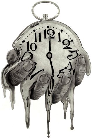 Genial Clock Drawings, Melting Clock, Clock Tattoo Design, Kunst Tattoos, Gcse Art Sketchbook, Clock Tattoo, Meaningful Drawings, Deep Art, Tattoo Art Drawings