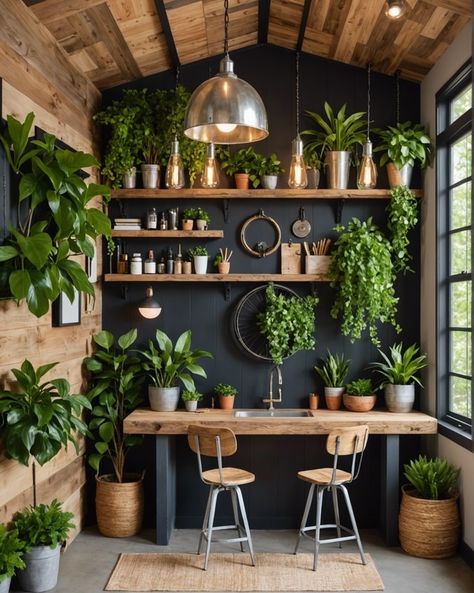 20 Incredible She Shed Interior Design Ideas – ToolzView Shed Interior Design Ideas, Biofilic Design, She Shed Ideas Interior, She Shed Interior, Plant Business, Garden Shed Interiors, Rock Room, Floral Farm, Shed Office