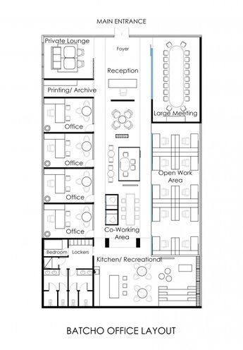 Commercial Floor Plans Office Buildings, Small Offices Plans Layout, Small Corporate Office Design Layout, Offices Plans Architecture, Office Interior Design Plan Layout, Office Building Floor Plan Layout, Architectural Office Interior Design, Open Office Layout Plan, Office Plans Layout