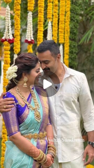 South Indian & Fashion brides on Instagram: "Gorgeous @realactress_sneha 💜
Decor @geetuevents 
Blouse @geetuhautecouture 
Hairstyle @vyshalisundaram_hairstyle 
Photography @ashokarsh"