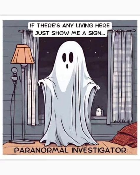 Sunday Night Humor, Halloween Humor Hilarious, Ghost Aesthetics, Funny Paranormal, Night Humor, Witch Meme, Ghost Jokes, Ghost Comic, Halloween Humor