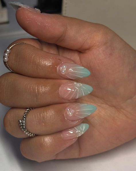 Mermaid nail dump🧜‍�♀️✨🌊🪸🐚 - - - - - - #gelx #gelxnails #nailinspo #nailart #naildesigns #mermaid #mermaidnails #chromenails #nailinspiration #dearborn #detroit Nails Acrylic Mermaid, Nail Inspo Mermaid, Mermaid Nails Short, Mlp Nails, Nessa Nails, Nails 23, Shell Nails, Nailinspo Nailart, Mermaid Nail