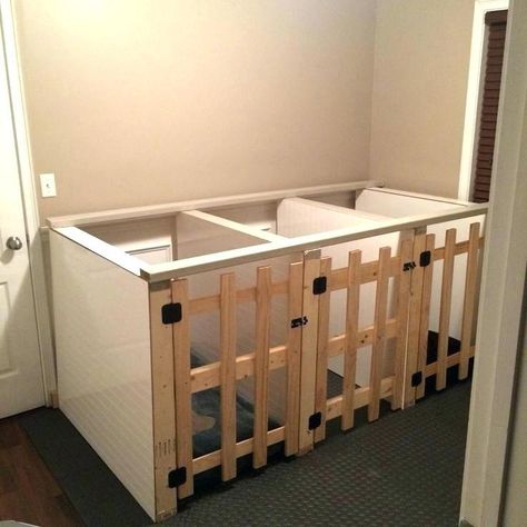 30+ Best Indoor Dog Kennel Ideas – Page 4 – The Paws Dog Kennel Indoor, Kennel Diy, Dog Boarding Kennels, Indoor Dog Kennel, Kennel Ideas, Dog Kennel Designs, Dog Kennel Cover, Dog Kennel Furniture, Diy Dog Kennel