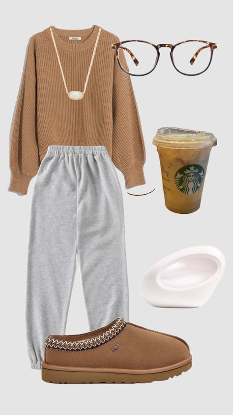 Cute fall outfit!! Cute Lazy Day Outfits For Fall, Pj Outfit For School, Cute Comfy Outfits For Fall, Comfy Fall Outfits Lazy Days, Cute Casual Fall Outfits, Fall Outfits Comfy, Lazy Fall Outfits, Pj Outfit, Kendra Scott Necklace Elisa