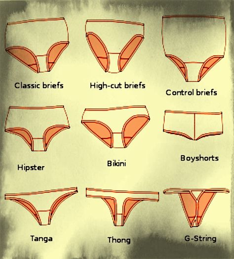 classic briefs high-cut briefs control briefs hipster bikini boyshorts tanga thong g-string G String Outfits, Outfit 90s Style, Outfit 90s, Types Of Women, High Cut, 90s Fashion, Different Types, Briefs, Anatomy