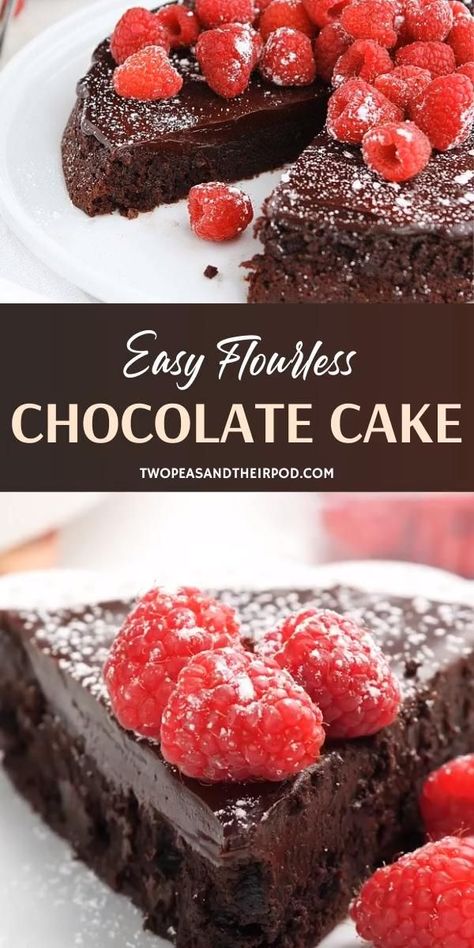 Flourless Chocolate Cake With Ganache, Keto Mothers Day Desserts, Easy Gluten Free Baking Recipes, Mothers Day Desserts Recipes, Flourless Cheesecake, Gluten Free Desserts Easy, Chocolate Desserts Easy, Mothers Day Dessert, Flowerless Chocolate Cake