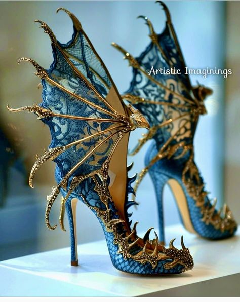 Vishma Maharaj, Denise Mercedes, Art Costumes, Whimsical Shoes, Fairy Shoes, Fairytale Fashion, Shoes Outfit Fashion, Concept Clothing, Funky Shoes