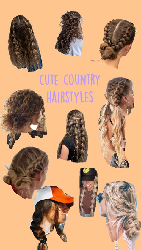 Country Concert Hairstyles Long, Country Concert Hair, Western Hairstyles For Women, Country Concert Hairstyles, Western Hairstyles, Country Hairstyles, Concert Hairstyles, Hair Inspiration Long, Cute Simple Hairstyles