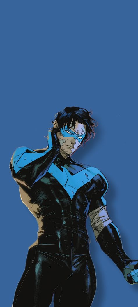 Nightwing Art, Nightwing Wallpaper, Nighwing, Sneaky Link, Nightwing And Starfire, Robin Dc, Batman Pictures, Dc Comics Wallpaper, Batman Artwork