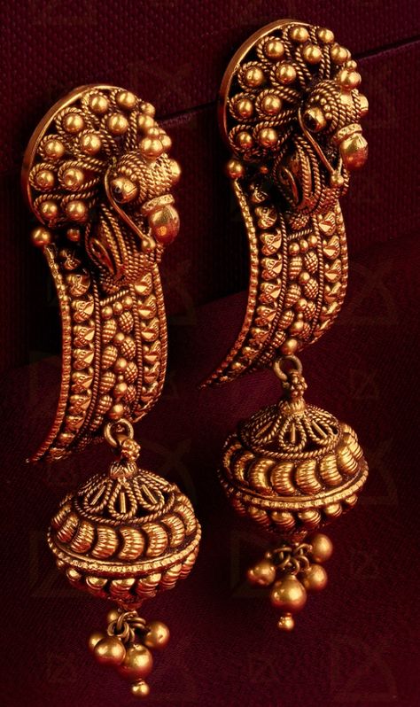 Payal Designs Silver, Latest Earrings Design, Afro Jewelry, High Jewelry Design, Simple Bridal Jewelry, Gold Jhumka Earrings, Temple Jewelry Necklace, Gold Earrings Models, Antique Gold Jewelry Indian