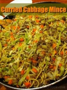 Easy Mince Recipes, Curried Cabbage, Mince Dishes, Budget Dinner, Minced Beef Recipes, Minced Meat Recipe, Mince Recipes, Dinner On A Budget, Curry Dishes