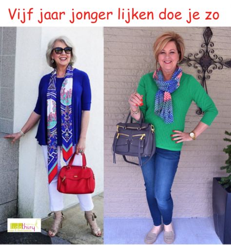 Vijf jaar jonger lijken doe je zo - er jeugdig uit blijven zien Casual Chique Stijl, Color Combos Outfit, Mode Tips, Book Clothes, What To Wear Today, Fabulous Clothes, Ageless Beauty, Classic Elegant, Fashion Colours