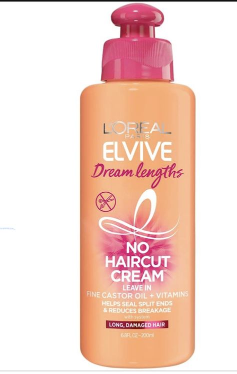 No haircut cream protects hair and reduces breakage Curl Cream, Small Bottles, Hair Cream, Long Blonde Hair, Leave In Conditioner, Split Ends, L Oreal, Dry Shampoo, Loreal Paris