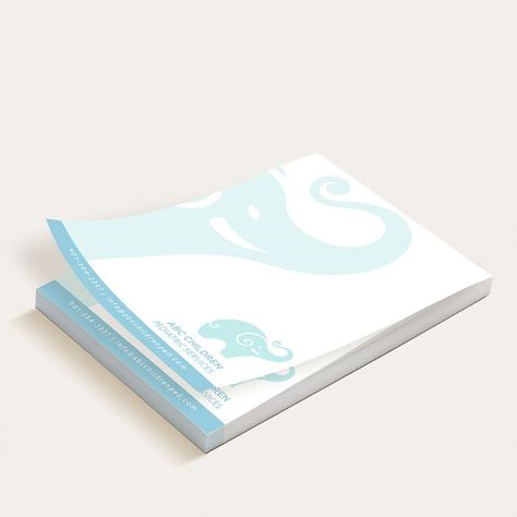 Notepad Printing - Print Custom Memo Pads at UPrinting Postcard Design Inspiration, Custom Notepads, Personalised Placemats, Spot Uv Business Cards, Folded Business Cards, Direct Mail Postcards, Memo Pad Design, Booklet Printing, Foil Business Cards