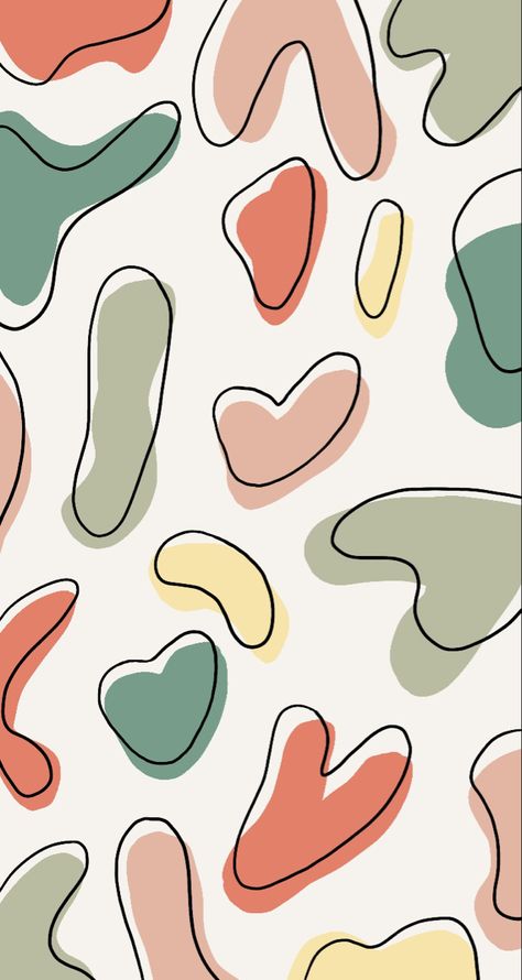 Abstract Colorful Pattern, Pastel Prints Pattern, Cute Art Patterns, Cute Patterned Wallpaper, Cute Painting Backgrounds, Geometric Boho Pattern, Cute Painting Patterns, Background Ideas For Drawings Patterns, Simple Paint Patterns