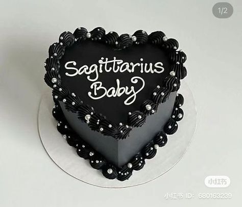 Sagittarius Birthday Cake, Sagittarius Baby, 19th Birthday Cakes, Heart Birthday Cake, The Best Chocolate Cake, 25th Birthday Cakes, Sagittarius Birthday, Queens Nyc, Heart Cakes