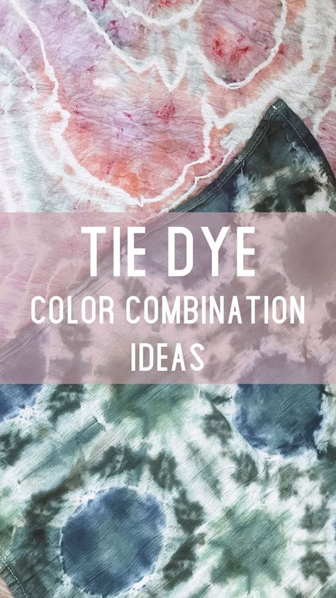 In this video, I'm going to show you 15 really stylish tie dye color combos you can try today. From cool blues to bright pink, these tie dye combos are sure to make a statement. Good Tie Dye Color Combinations, The Dye Color Combos, Reverse Tie Dye Folding Techniques, Tie Dye Color Schemes, Tie Dye Color Palette, 3 Color Tie Dye Patterns, Dylon Dye Ideas, Tye Dye Patterns Diy Tutorials Videos, Best Tie Dye Color Combinations