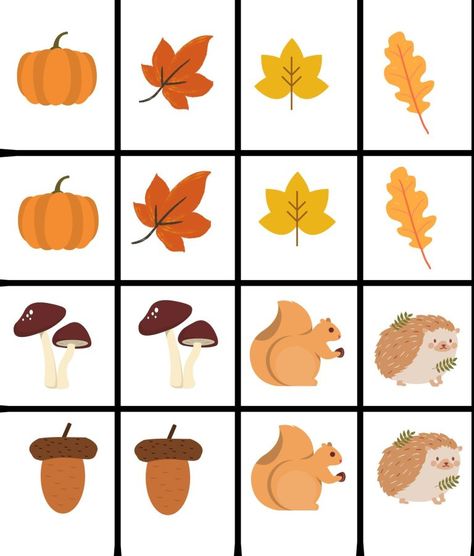 DIY : 4 idées d’activités manuelles autour de l'automne + mémo printable. French Teaching Resources, Visual Memory, Teaching French, Montessori, Thanksgiving, Halloween, Art