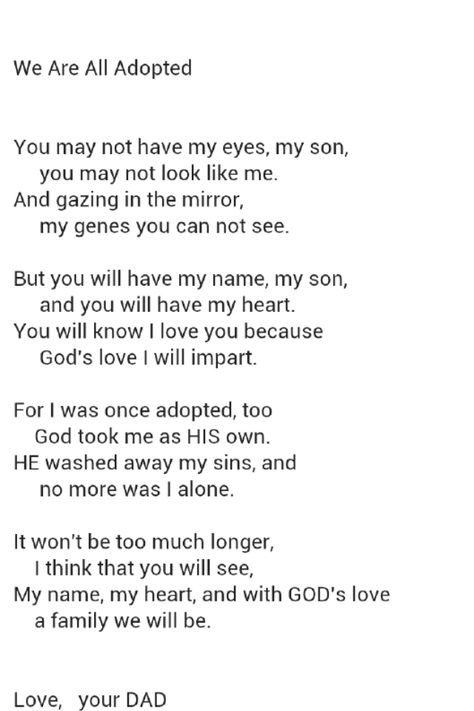 Adoption poem Adoption Poems, Love You Poems, Adoption Quotes, Adoption Announcement, Adoption Party, Adoptive Parents, Spiritual Encouragement, Fostering Children