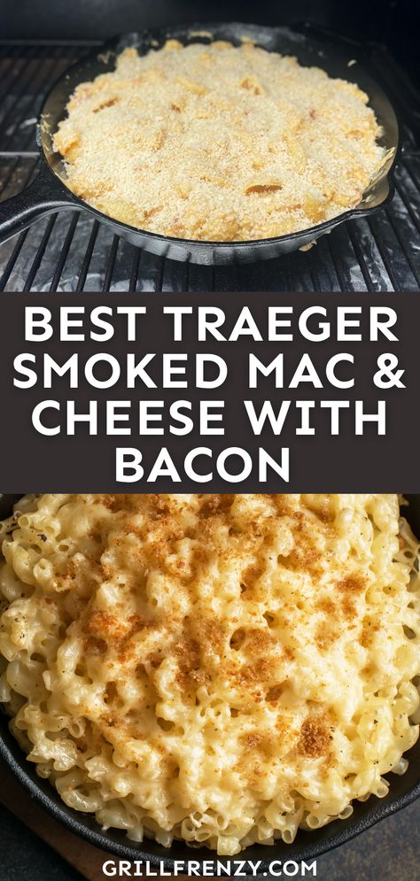 Pellet Grill Mac And Cheese, Smoked Mac And Cheese With Bacon, Traeger Mac And Cheese, Smoked Macaroni And Cheese, Buffalo Mac N Cheese Recipe, Smoked Mac N Cheese Recipe, Smoked Cream Cheese, Buffalo Mac And Cheese, Mac And Cheese Recipes