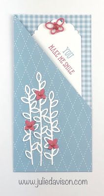 Stampin' Up! In Color Well Written Tag Pocket Card ~ www.juliedavison.com Pocket Cards Ideas, Bookmark Cards, Pocket Tags, Handmade Bookmarks Diy, Bookmark Card, Card Making Ideas, Pocket Card, Book Markers, Bookmark Gifts