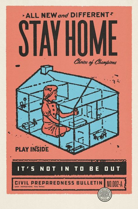 Psa Poster Design, Psa Poster, Pandemic Art, Advertising Poster, Stay Home, Vintage Comics, Illustrations And Posters, Room Posters, Look Vintage