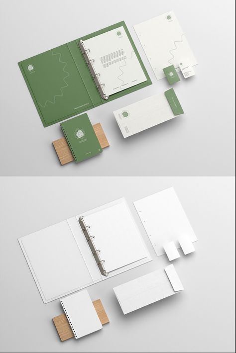 Brand Stationary Design, Branding Identity Mockup, Stationary Branding, Book Cover Mockup, Design Mockup Free, Identity Branding, Stationery Printing, Stationary Design, Stationery Mockup