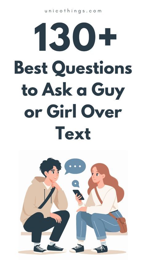 If you just start a chat and you want to keep the conversation flow, here we've compiled a list of the best questions to ask a guy or girl over text that are perfect for getting to know someone better. From fun and flirty to deep and meaningful, you can use them to make your chats unforgettable. #textingtips #flirtytexts #deeptalks #chatstarters #conversationstarters #datingtips How To Chat With A Guy, Questions To Ask A Guy Over Text, Best Questions To Get To Know Someone, Questions For Girls, Text Conversation Starters, Best Questions To Ask, Questions To Ask A Guy, Text To Text, Cute Questions