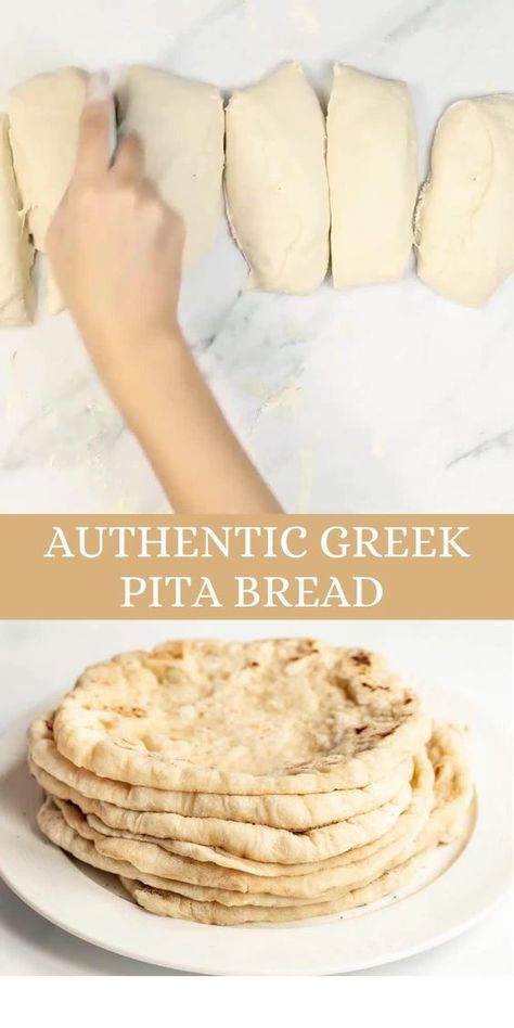 Greek Pita Bread, Greek Pita, Homemade Pita Bread, Pita Bread Recipe, Pitta Bread, Think Food, Pita Bread, Bread Recipes Homemade, Bagels